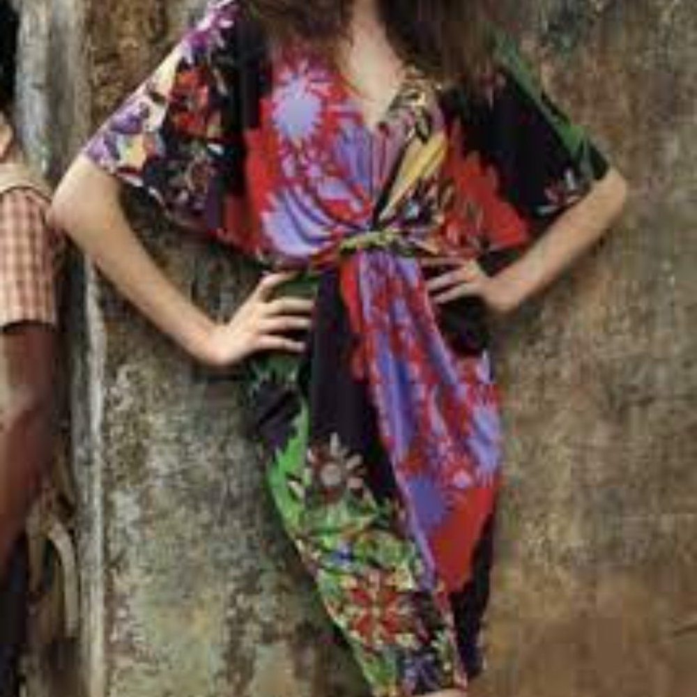Anthropologie Ranna Gill Sabatina Dress Women’s size XS Floral Fitted Boho - NEW